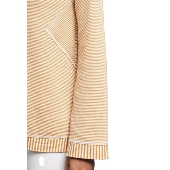 Anthropologie Maeve Tai Cowl Neck Striped Sweater Size S - Picture 6 of 9